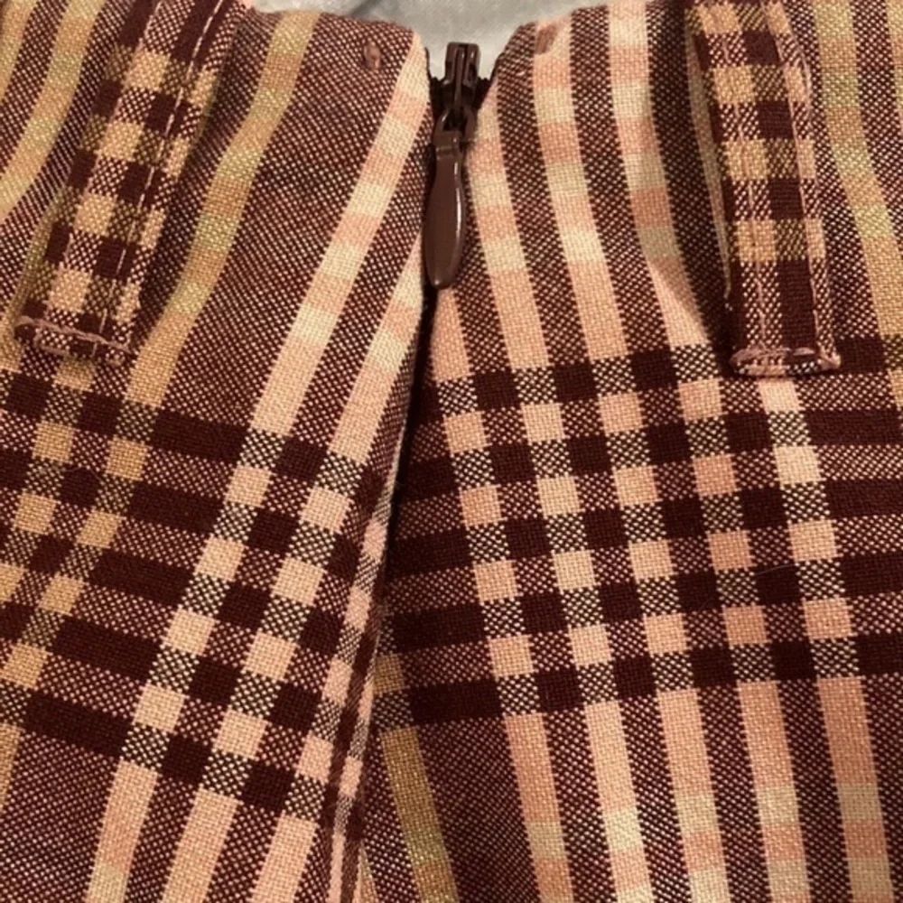 Urban Outfitters Plaid Skater School Girl mini Skirt Pink & Maroon size XS